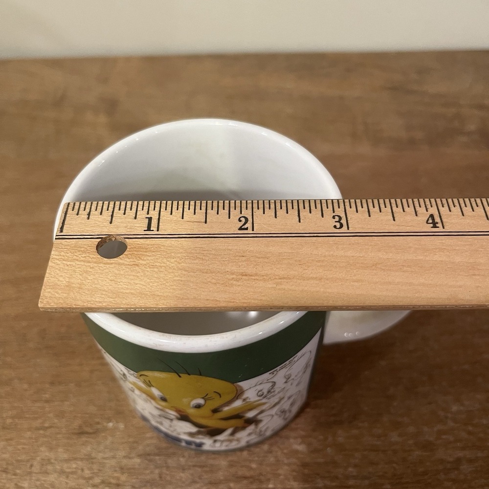 Vintage 1995 Tweety Bird Warner Bros Studio Store Coffee Mug Cup Looney Toons WB - Picture 8 of 8